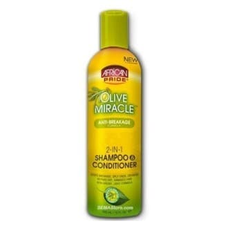 Shampoing et Après-shampoing (2 en 1) Anti-casse à l'huile d'olive - African Pride Olive Miracle