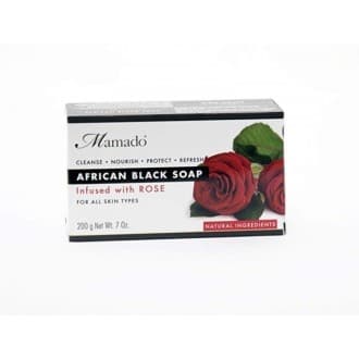 Savon noir africain ROSE (200g) - Mamado
