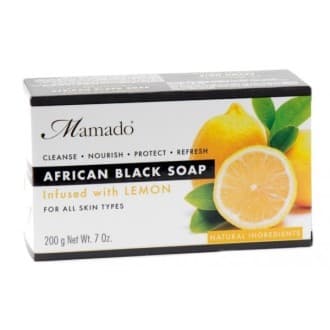 Savon Noir Africain CITRON (200g) - Mamado