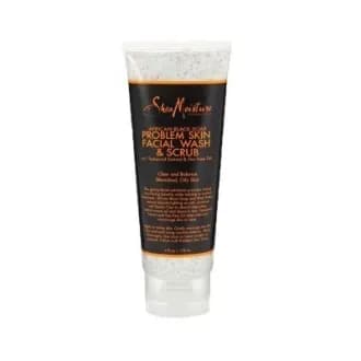 SHEA MOISTURE SAVON NOIR AFRICAIN NETTOYANT ET GOMMANT VISAGE CLARIFIANT
