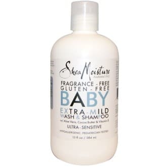 SheaMoisture/ Gel lavant et shampoing extra-doux pour bébé, sans parfum, 384 ml