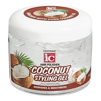 IC FANTASIA - Hair Polisher Coconut Styling Gel Nourishes & Moisturizes/ COCONUT Gel Gel coiffant (454 g)