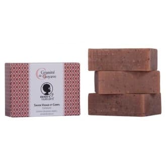 Savon Gommant BIO GRANITE DE GOYAVE 100g - Noir ô Naturel