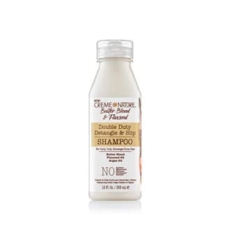 CREME OF NATURE - BUTTER BLEND & FLAXSEED - Double Duty Detangle & Slip Shampoo