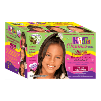 Kit défrisant pour enfants (Coarse Kids Ord Relaxer) - Africa's Best