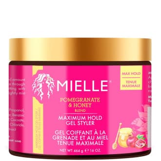 Gel Fort Maintien Maximum - Maximum Hold Gel Styler - Pomegranate & Honey - Mielle - 454gr