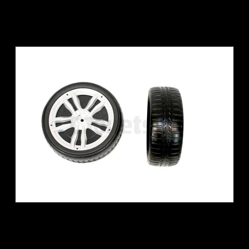 Roues avant en gomme pour BMW X6 M Electrique enfant 12 Volts