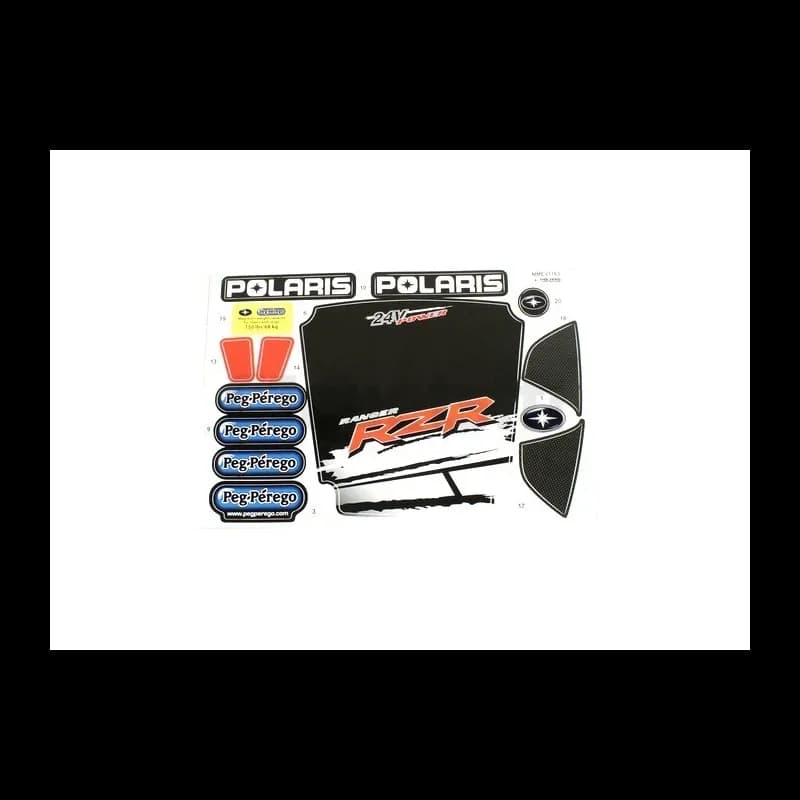 Décors adhésif Polaris Ranger RZR 24 Volts 2015 Peg-Pérego