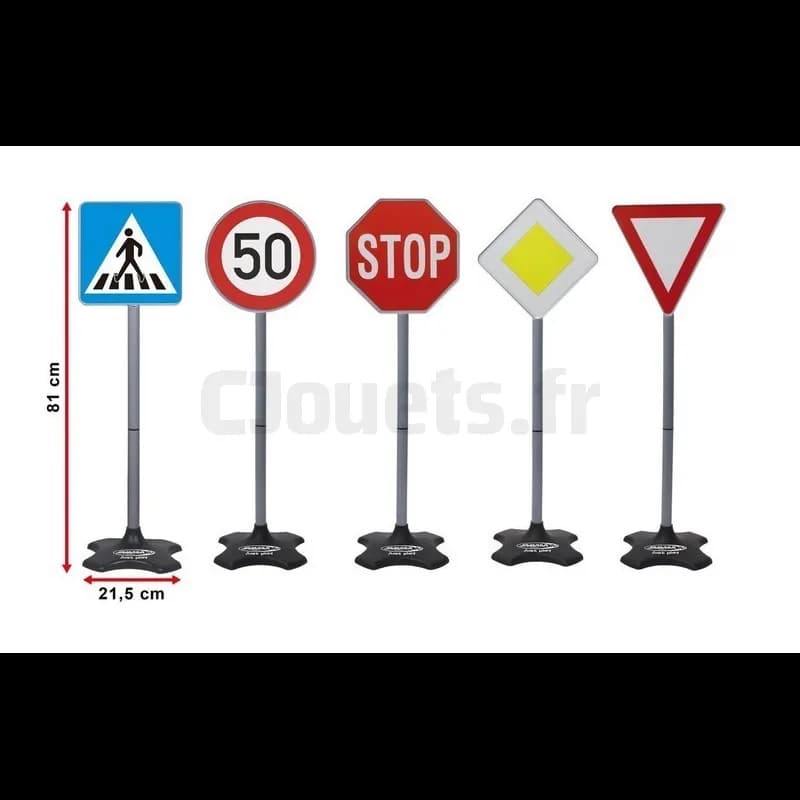 Panneaux de signalisation 5 pièces Modèle A