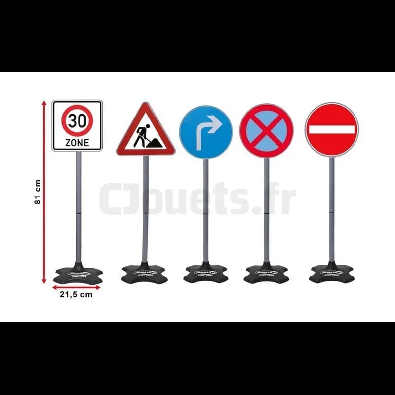 Panneaux de signalisation 5 pièces Modèle B