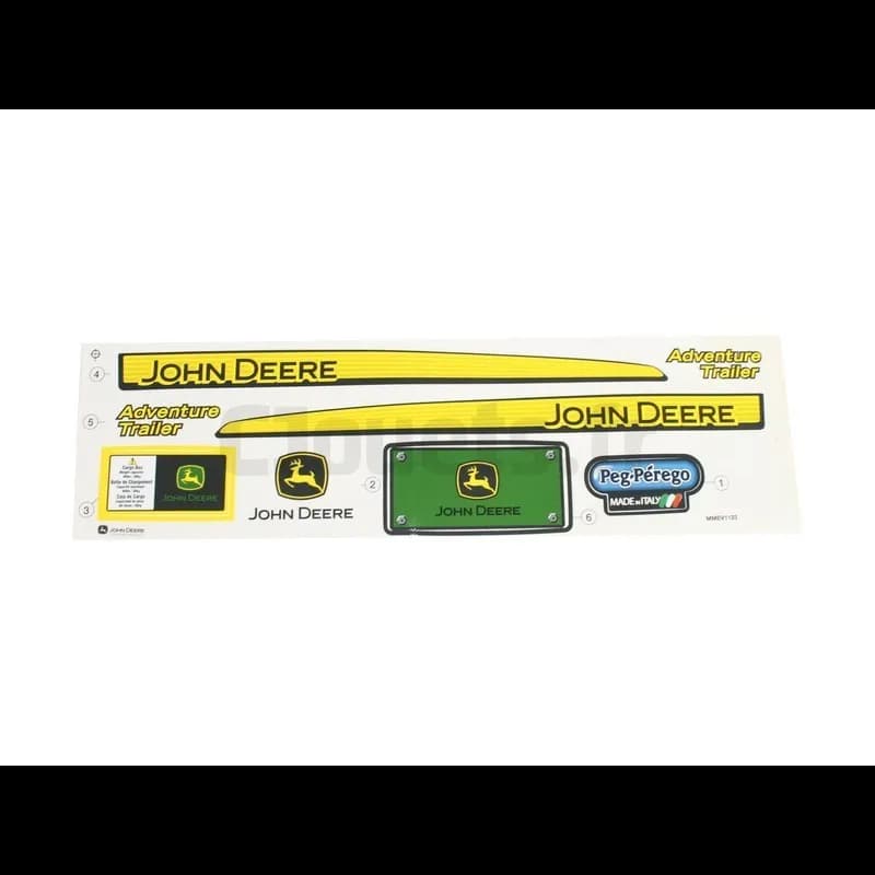 Décors Adhésif pour Remorque John Deere Peg-Pérego