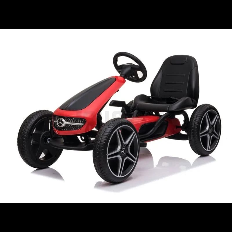 Rotes Mercedes Tretkart für Kinder von 3 bis 8 Jahren