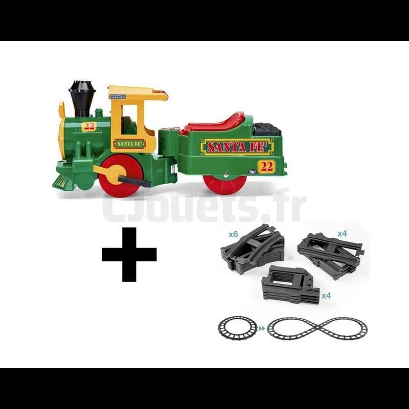 Train Santa Fe 6 Volts Electrique pour enfant Peg-Pérego avec 1kit ...