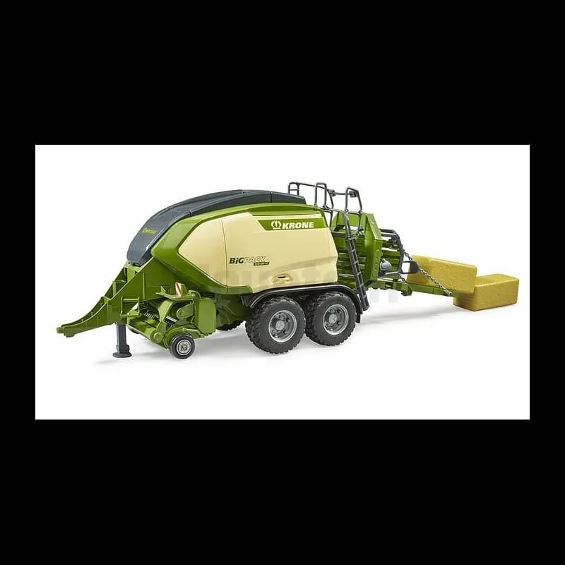 Presse Krone BiG Pack 1290 HDP VC avec 2 bottes de paille rectangul...