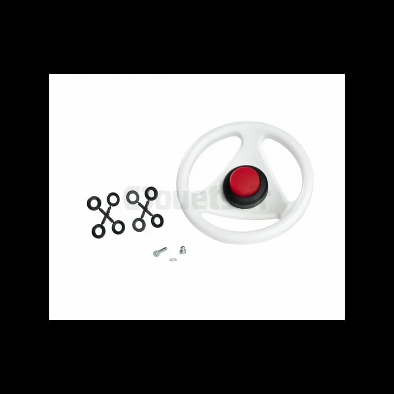 Volant blanc avec klaxon pour BIG Bobby Car