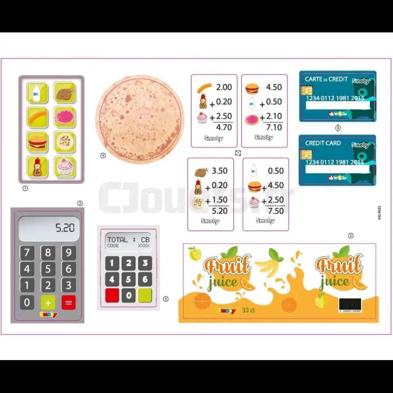 Autocollants pour cuisine maison chef house Smoby