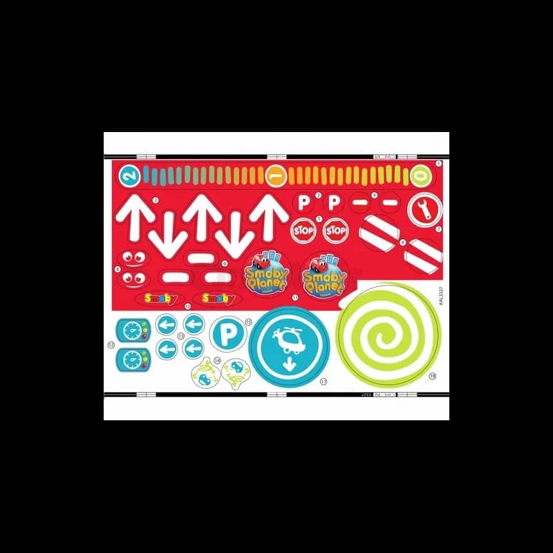 Décors adhésif pour Vroom Planet Grand Garage