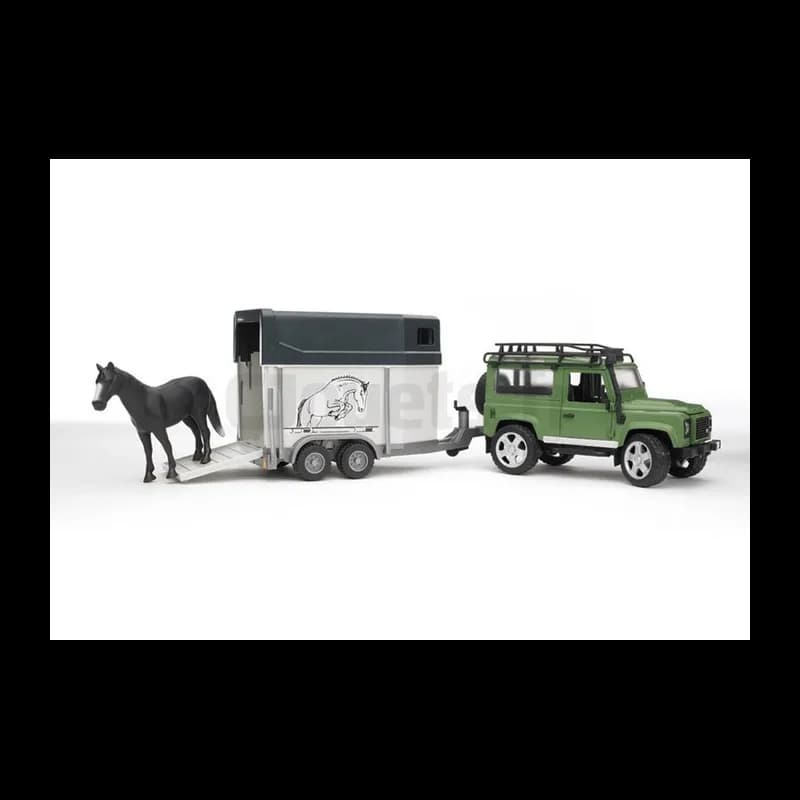 Land Rover Defender mit Kastenwagen BRUDER 02592