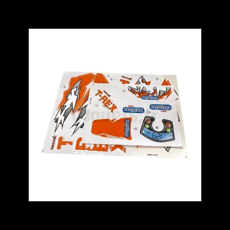 Décors adhésifs Corral T-REX Orange Peg-Pérego