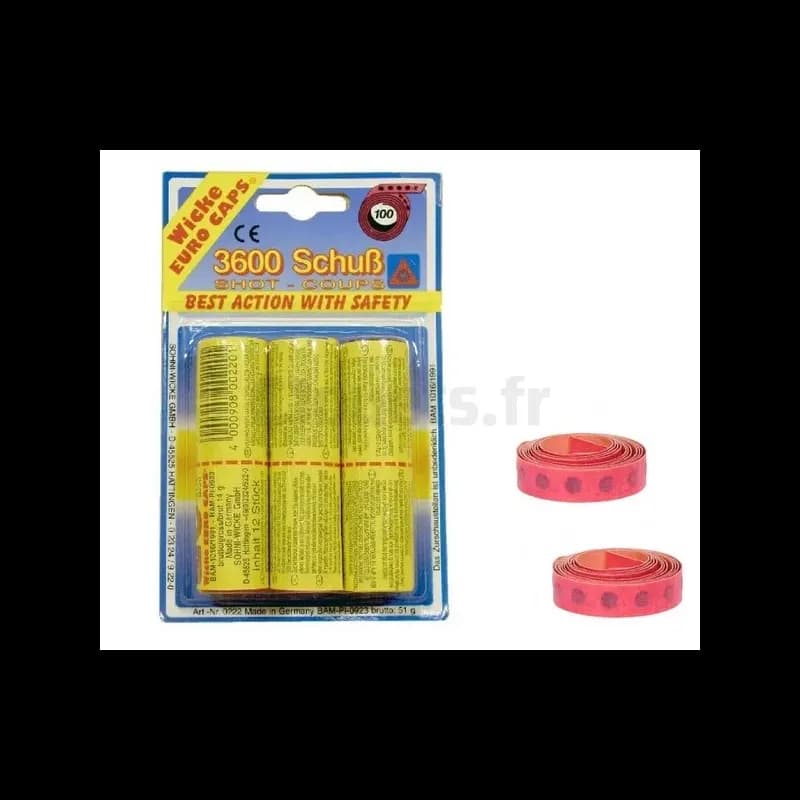Amorces 3600 coups pour pistolet