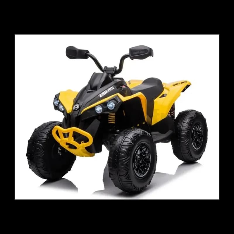Quad CAN-AM électrique 12 Volts pour enfant avec télécommande - Jaune