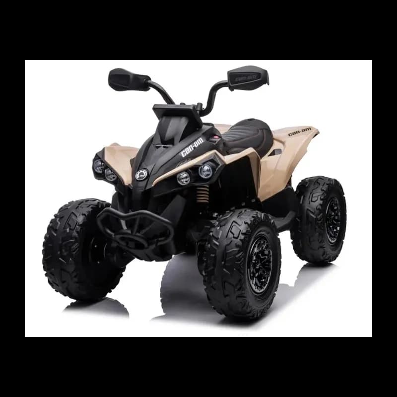 Elektrisches CAN-AM 12-Volt-Quad für Kinder mit Fernbedienung - Beige