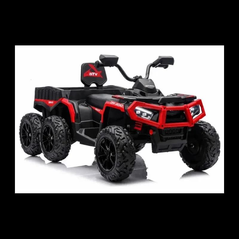 Quad électrique enfant 24V 6 roues JC606 avec benne et télécommande parentale - Rouge