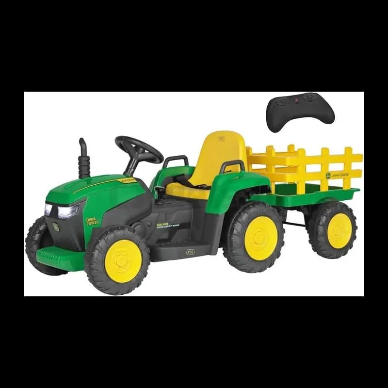 Tracteur électrique John Deere Farm Power 12V Peg Perego avec télécommande