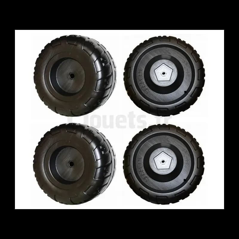 Ensemble 4 Roues arrière + avant Corral T-REX 12V Peg-Pérego