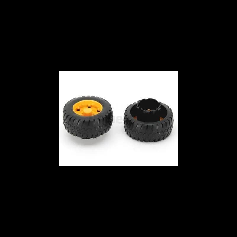2 Räder 85/35-50 mit Adapter für Grader BRUDER 02436