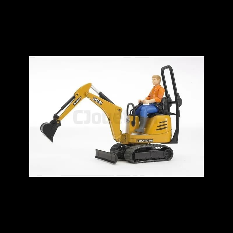 JCB 8010 CTS Mikrobagger mit Bruder 62002 Charakter