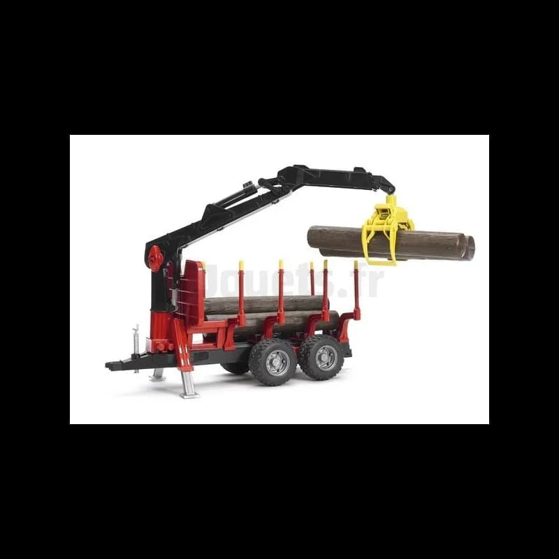 Remorque forestière avec chargeur Bruder 02252