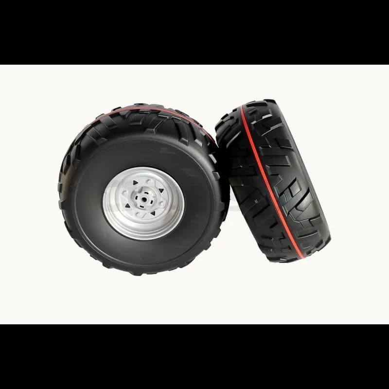 2 Hinterräder mit Gummiband für Quad Polaris 700 12 Volt / 850 24 Volt