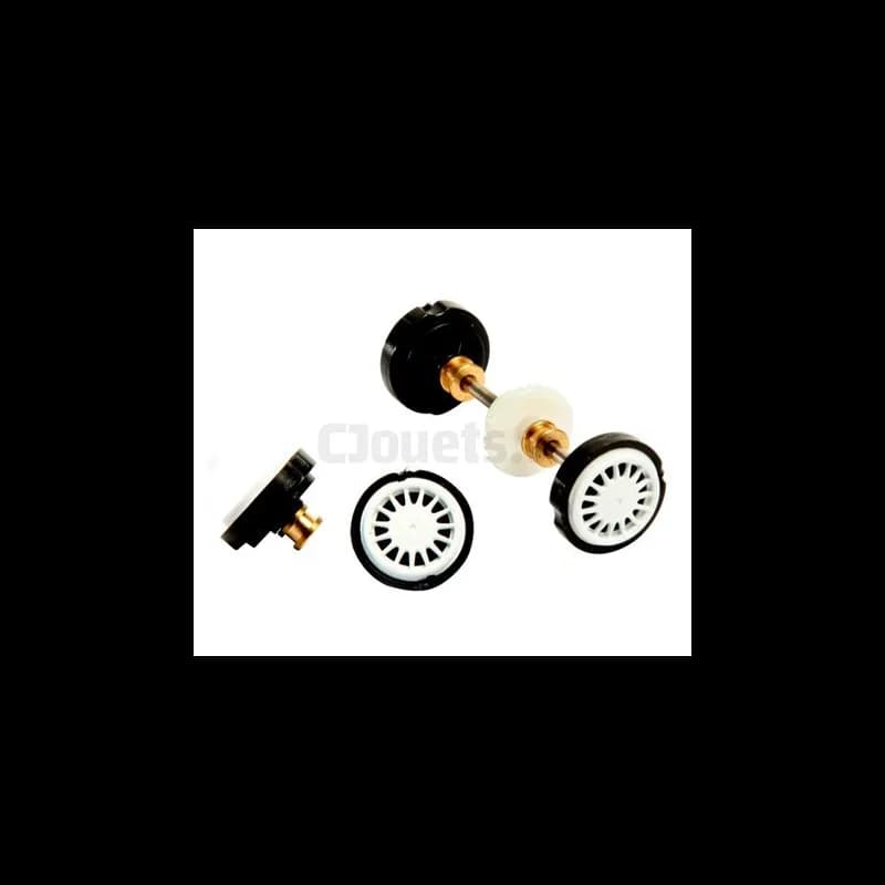 Axes + jantes Carrera Digital 132 pour 30614, 30615, 27405, 27406