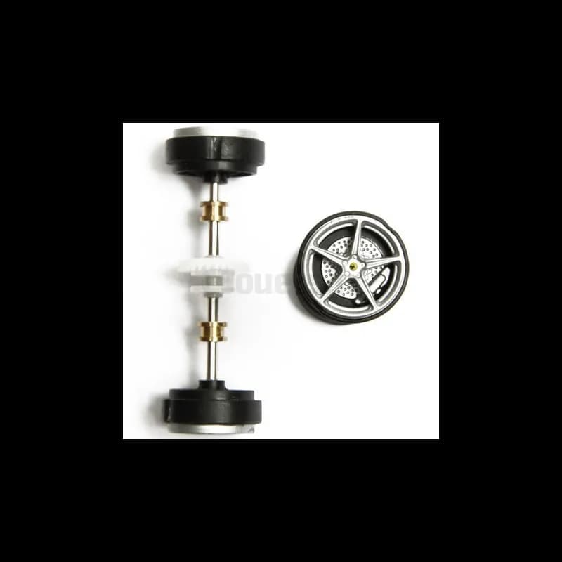 Axes + jantes Carrera Digital 132 pour 27342, 27343, 27362, 30539, 30540, 30565, 30566