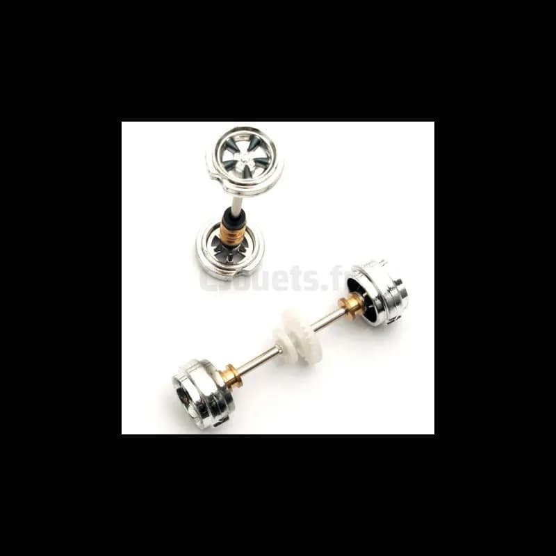 Axes + jantes Carrera Digital 132 pour 27273, 27274, 27303, 30452, 30453