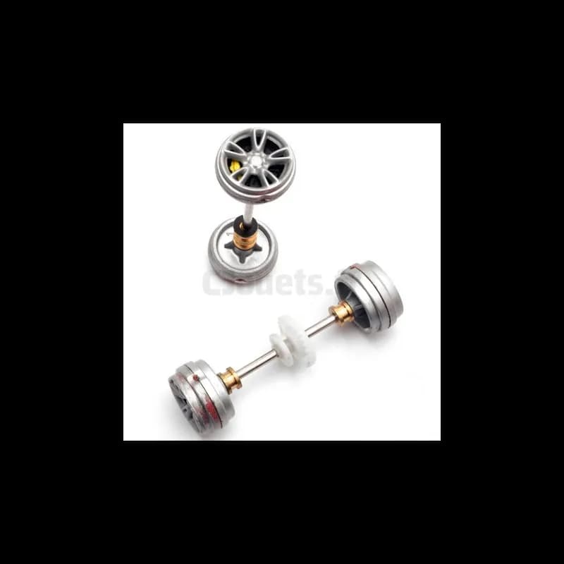 Axes + jantes Carrera Digital 132 pour 27242, 27243, 27287, 30437, 30466, 30467