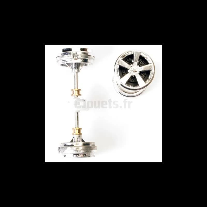Axes + jantes Carrera Digital 132 pour 27213, 27214, 27302, 30411, ...