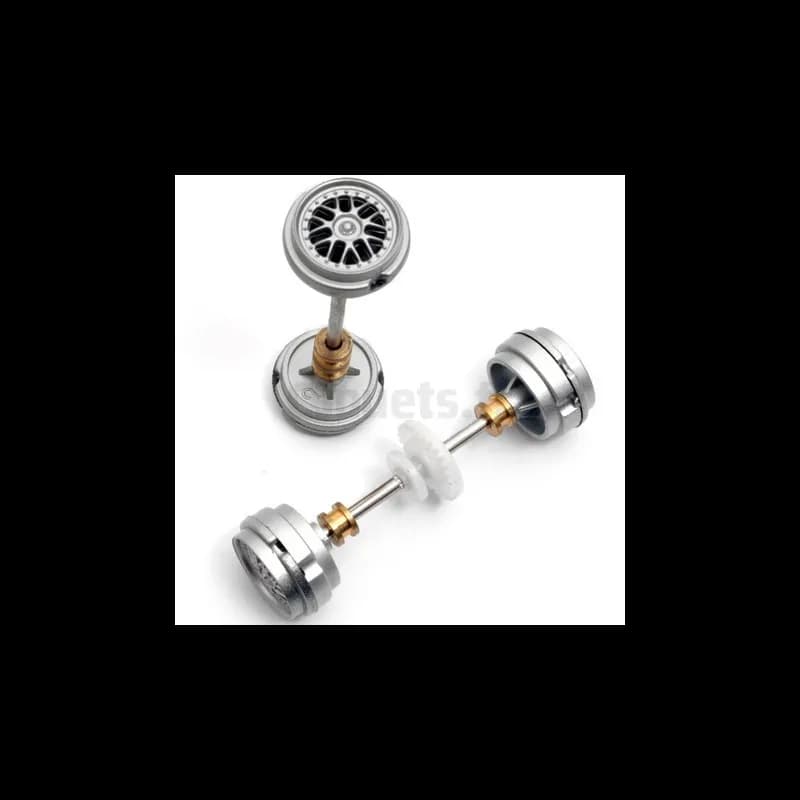 Axes + jantes Carrera Digital 132 pour 27209, 27210, 27260, 27313, 30409, 30410, 30447, 30504, 27401