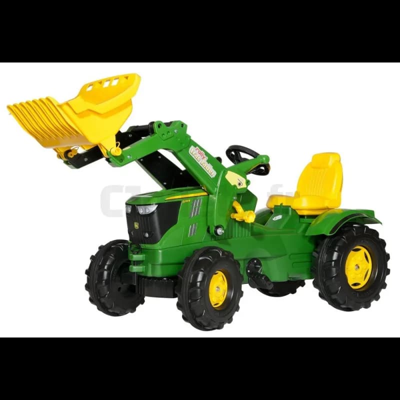 Rollyfarmtrac John Deere 6210 R Trettraktor + Frontschaufel Rolly T...