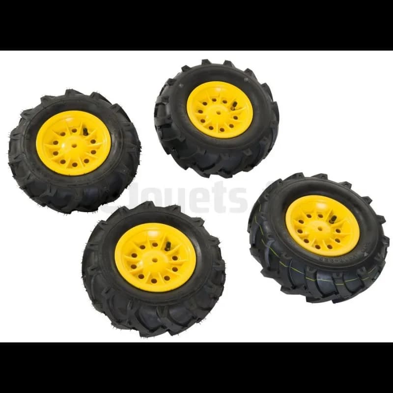 4 Roues pneus souples pour tracteurs Rolly Toys 409303