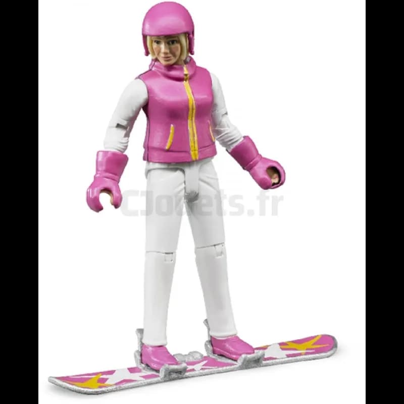 Frau im Snowboard mit Zubehör - BRUDER - 60420