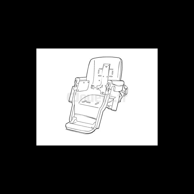 Assise Chaise Haute Prima Pappa Diner Peg-Pérego - Couleur Blanc/Bl