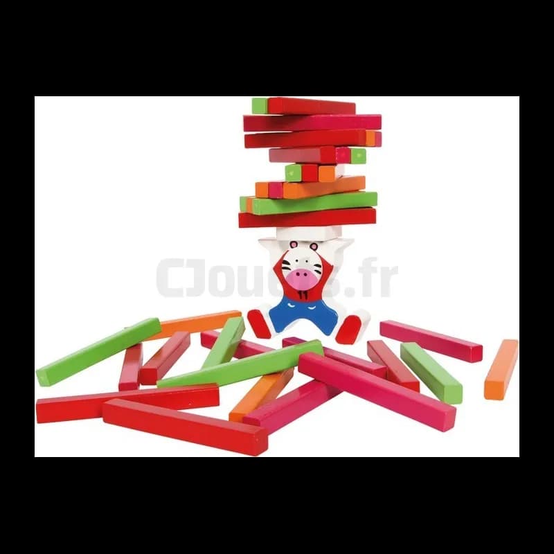 Tour d'équilibre en bois "Zèbre" 5822