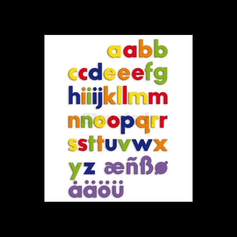 Lettres magnétiques miniscules 48 pièces Quercetti 5462