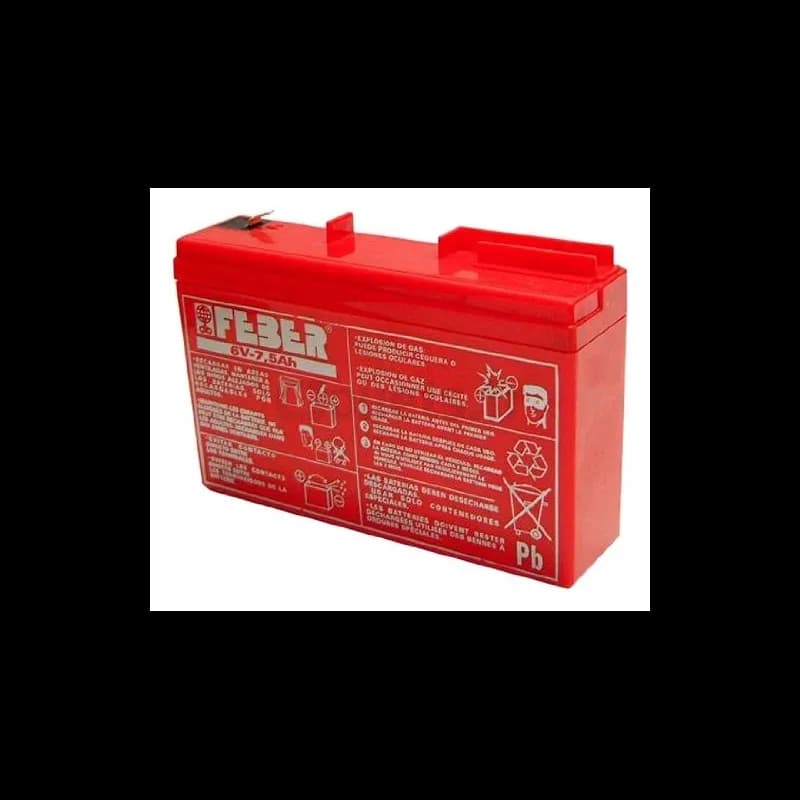 Batterie 6 Volts 7.5 Ah Feber