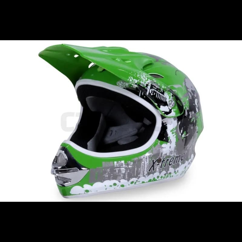 Casque Cross X-Treme Vert Pour enfant