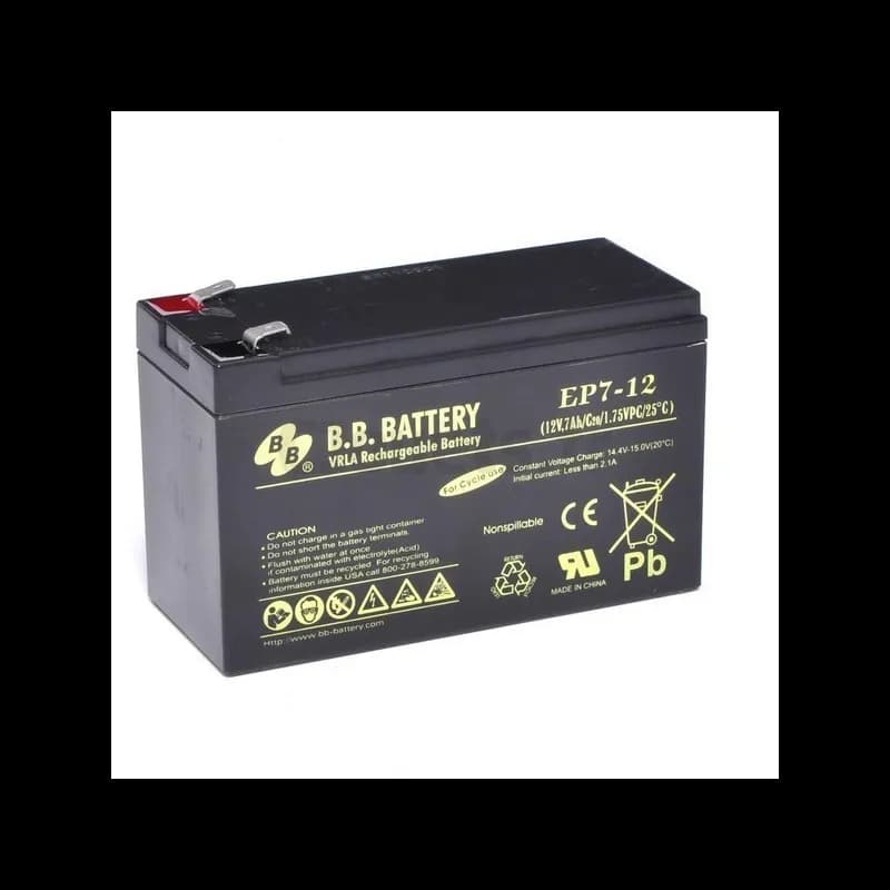 Batterie 12 Volts 7Ah Cyclique, Haute performance