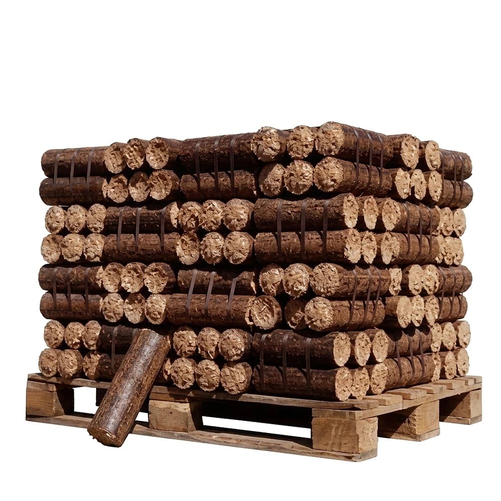 Bûches densifiées de nuit, demi-palette 480 kg — Comme à l'ancienne
