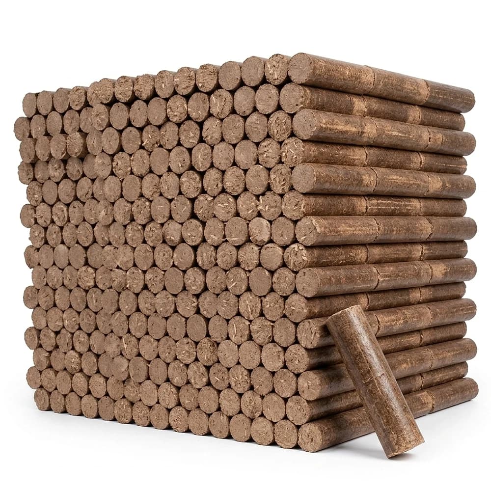 Bûches densifiées, palette 1 000 kg — Comme à l'ancienne